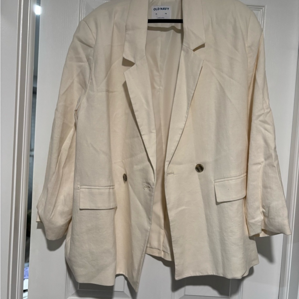 Old Navy Women's Off-White Blazer